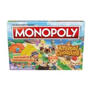 Monopoly Animal Crossing: New Horizons Board Game - Kids & Adults Family Game